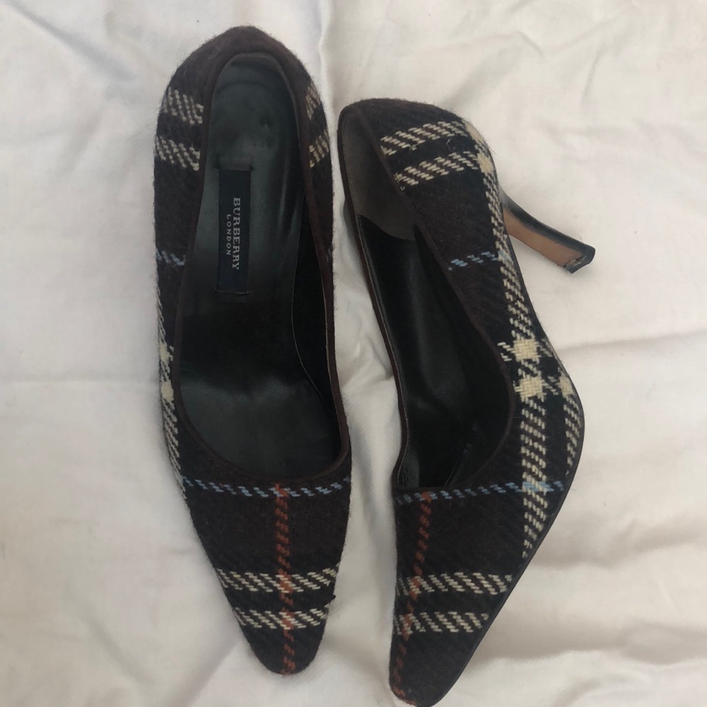 Burberry wool tweed women’s high heels